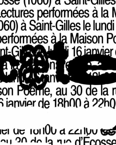 LECTURES PERFORMÉES | Et cætera – COMPLET!
