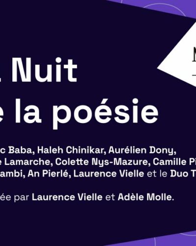 NUIT DE LA POÉSIE Musiq3 | Enregistrement en direct